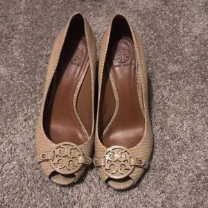 Tory Burch open toe wedge